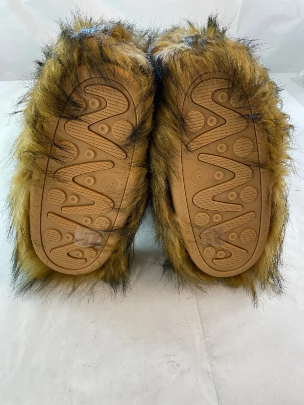 Azalea Wang Fayes Faux Fur Brown Multi Boots Warm Women's Size 9 NEW - Picture 7 of 10